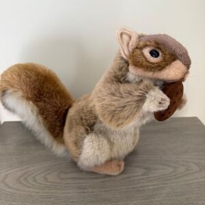 Hansa Squirrel Plush Acorn Realistic Lifelike Stuffed Animal 16" original tags